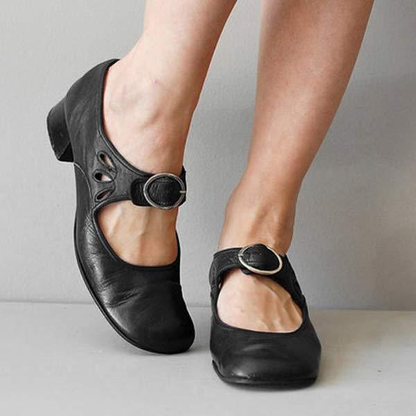 Klassische orthopädische Schuhe mit runder Spitze Drune