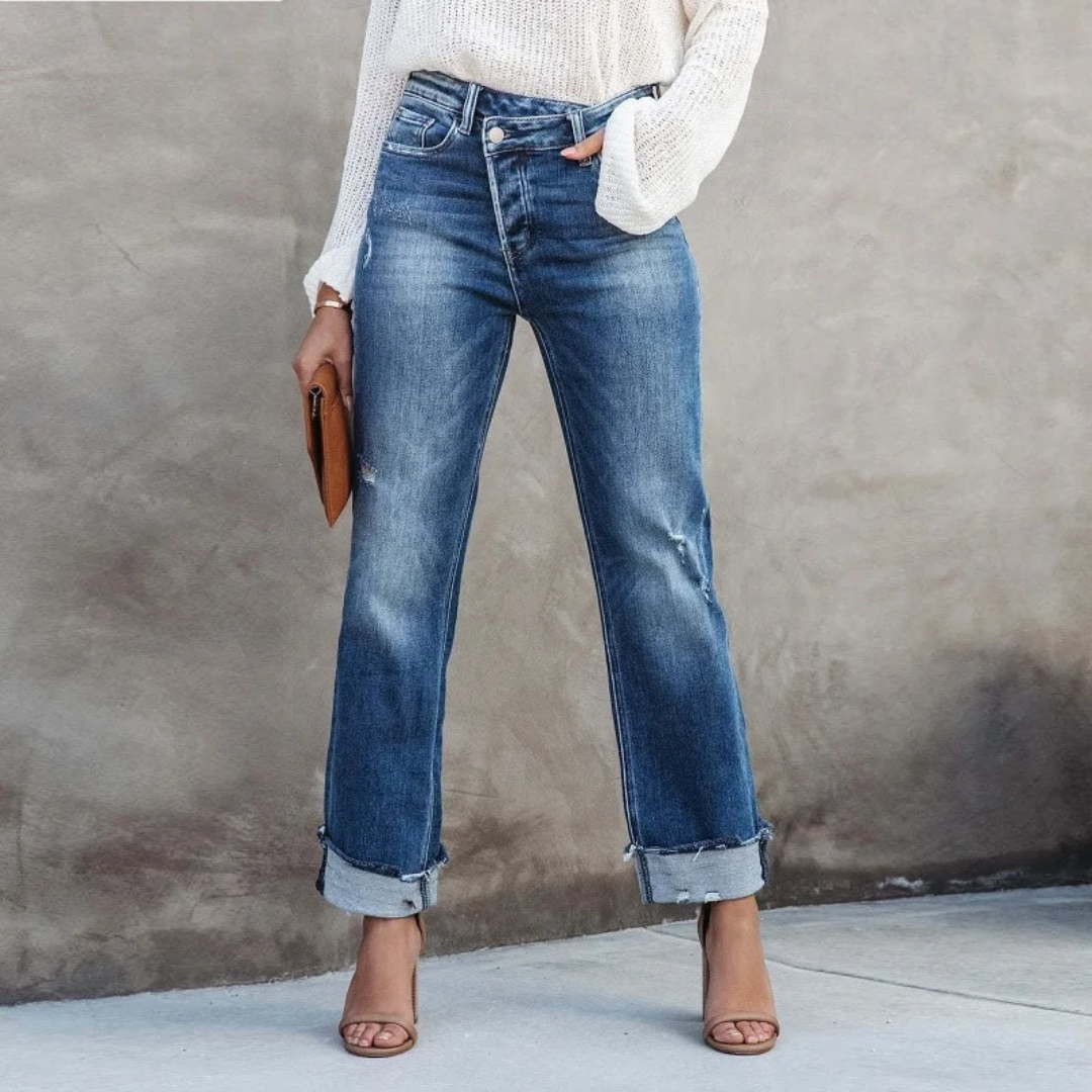 Drune | Hoch Geschnittene Jeanshose