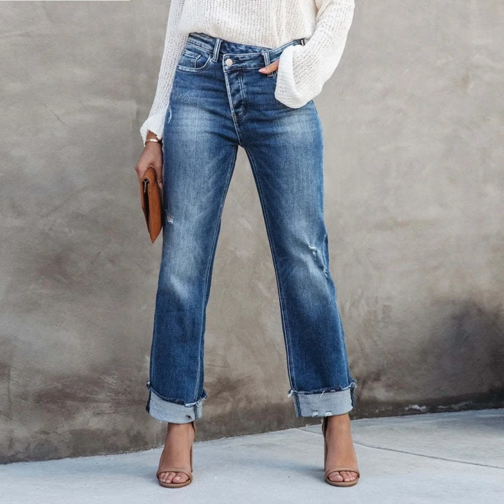 Drune | Hoch Geschnittene Jeanshose