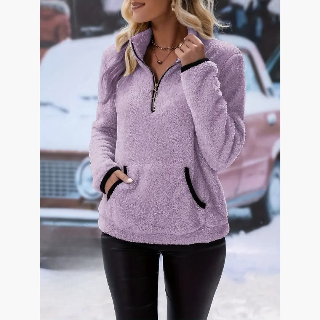 Drune | Stylischer Pullover mit Reißverschluss für Frauen