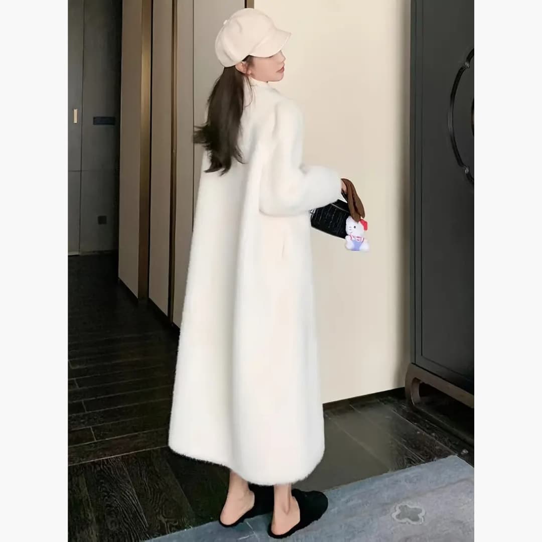 Drune | Eleganter Pelzmantel aus Kunstfell für Damen
