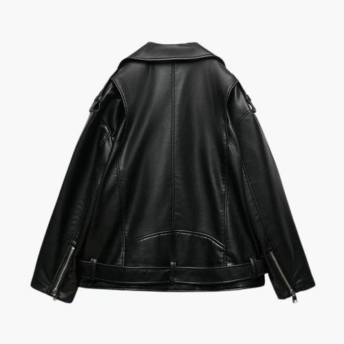 Drune | Trendy Bikerjacke aus Leder für Damen