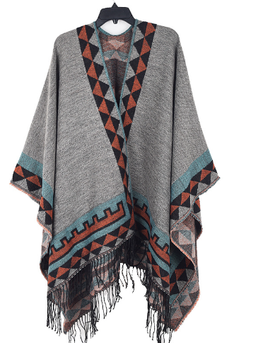 Drune | Gestrickter Poncho - Stilvoll & Warm