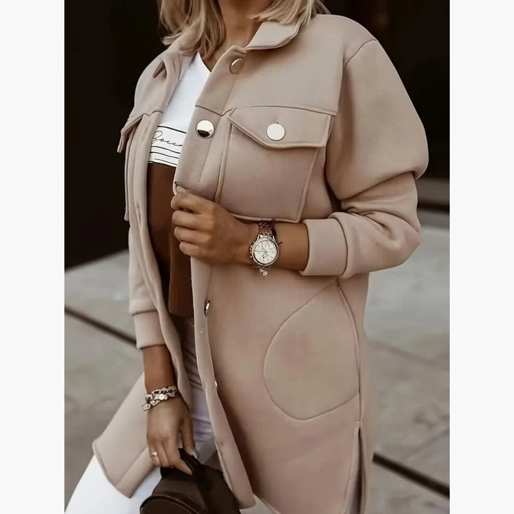 Drune | Stilvolle Lange Strickjacke für Damen