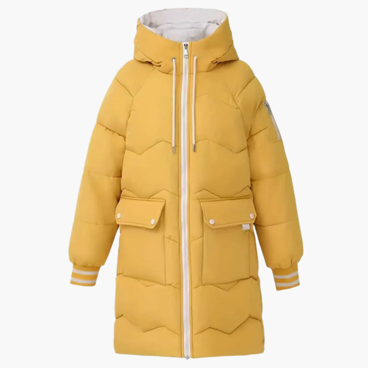 Drune | Warme Pufferjacke mit Kapuze für Damen