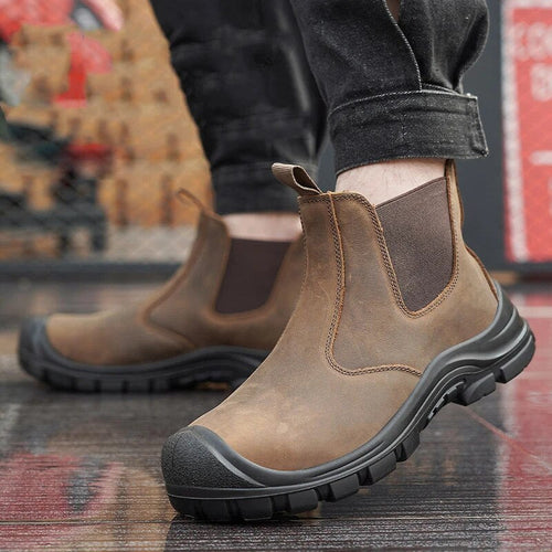 Drune | Chelsea Boots Leder Elastische Einsätze Strapazierfähige Sohle Mit Gutem Grip