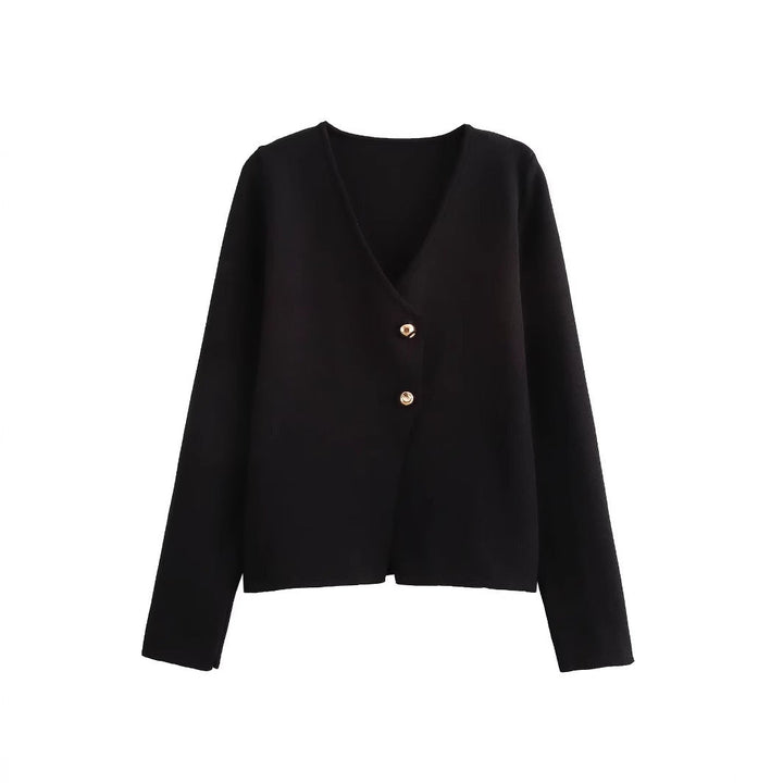 Drune | Einfacher, figurschmeichelnder Strickcardigan für Frauen