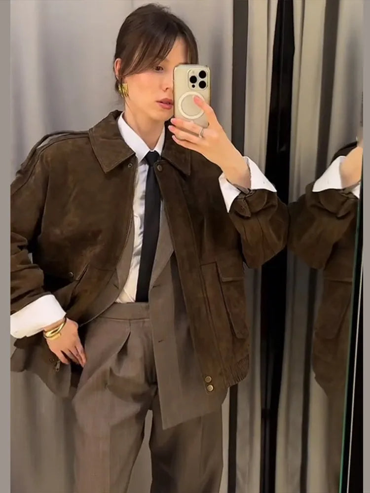 Drune | Jacke mit Reißverschluss und Reverskragen