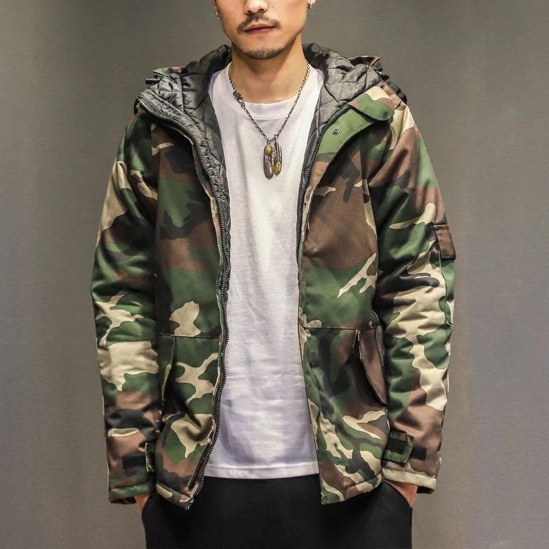 Drune | Moderne Camouflagejacke Mit Kapuze