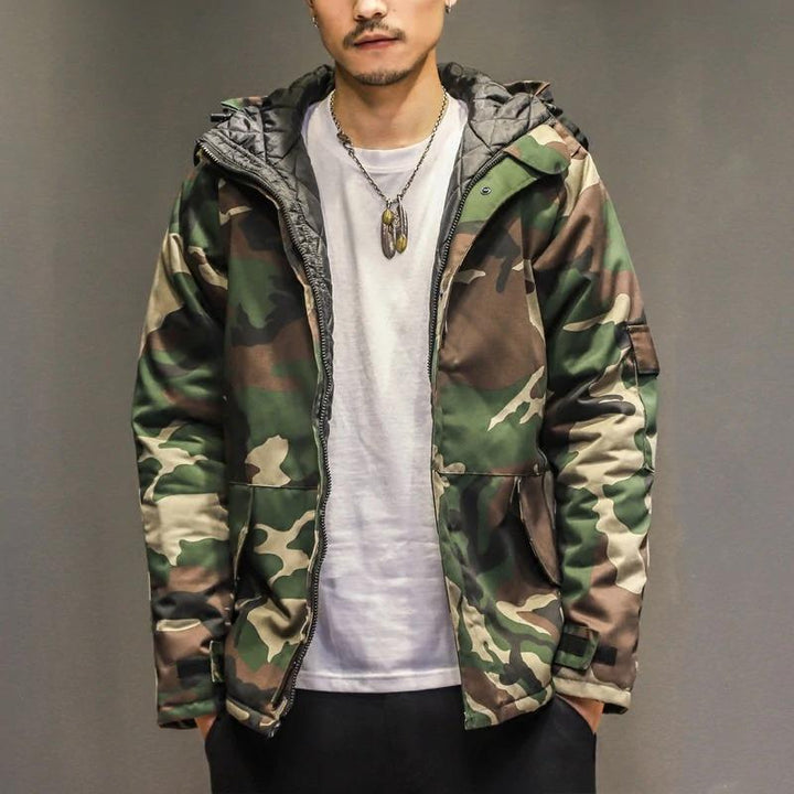 Drune | Moderne Camouflagejacke Mit Kapuze
