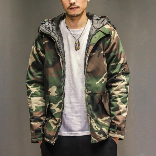 Drune | Moderne Camouflagejacke Mit Kapuze