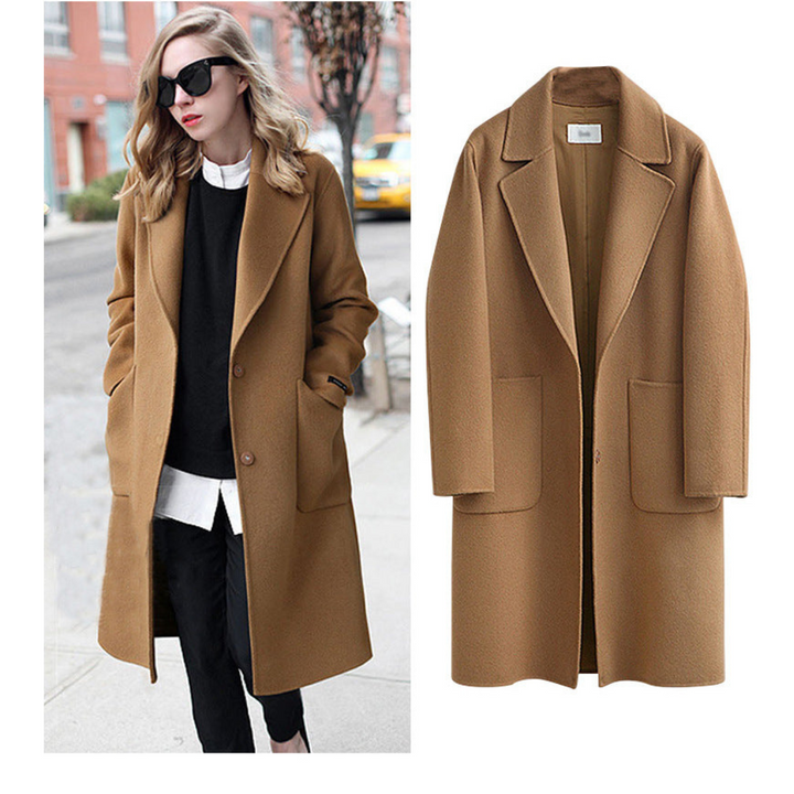 Drune | Klassischer Winter Trenchcoat Für Damen Lang