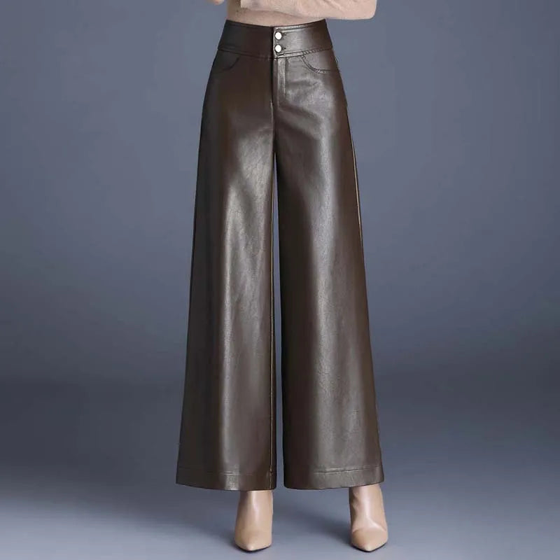 Drune | Weite Lederhose