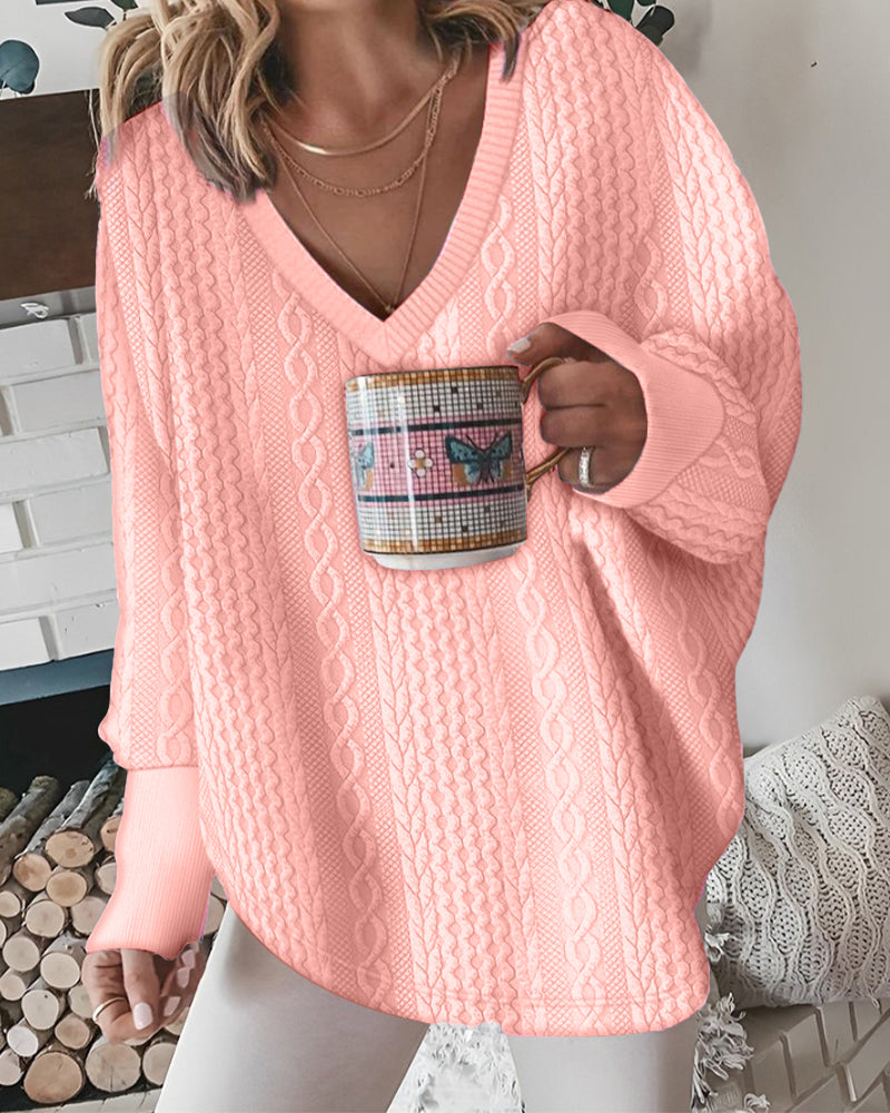 Drune | Sweatshirt mit V-Ausschnitt