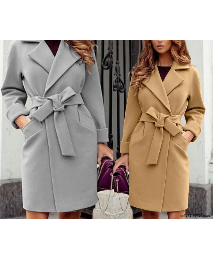 Drune | Stylischer Trenchcoat mit Gürtel