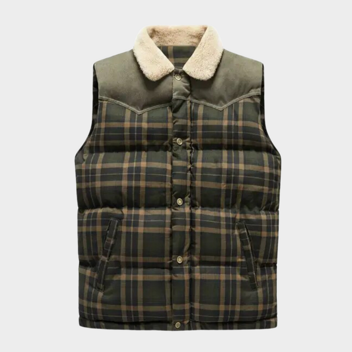 Drune | Klassisch kariertes Herren Bodywarmer