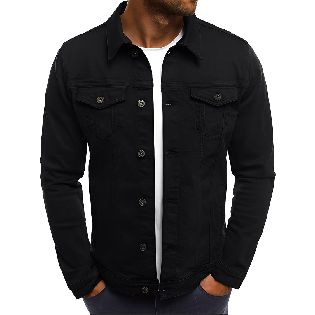 Drune | Stylische Denimjacke mit Taschen für Männer
