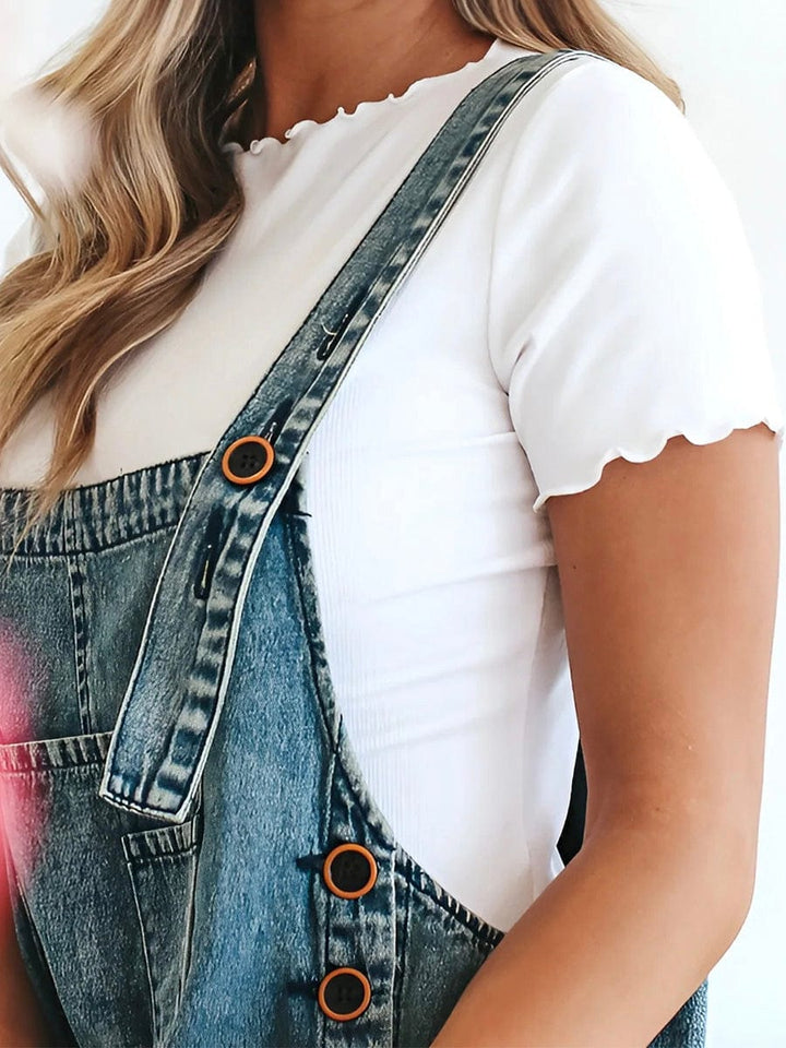 Drune | Ärmelloser Lockere Denim Overall