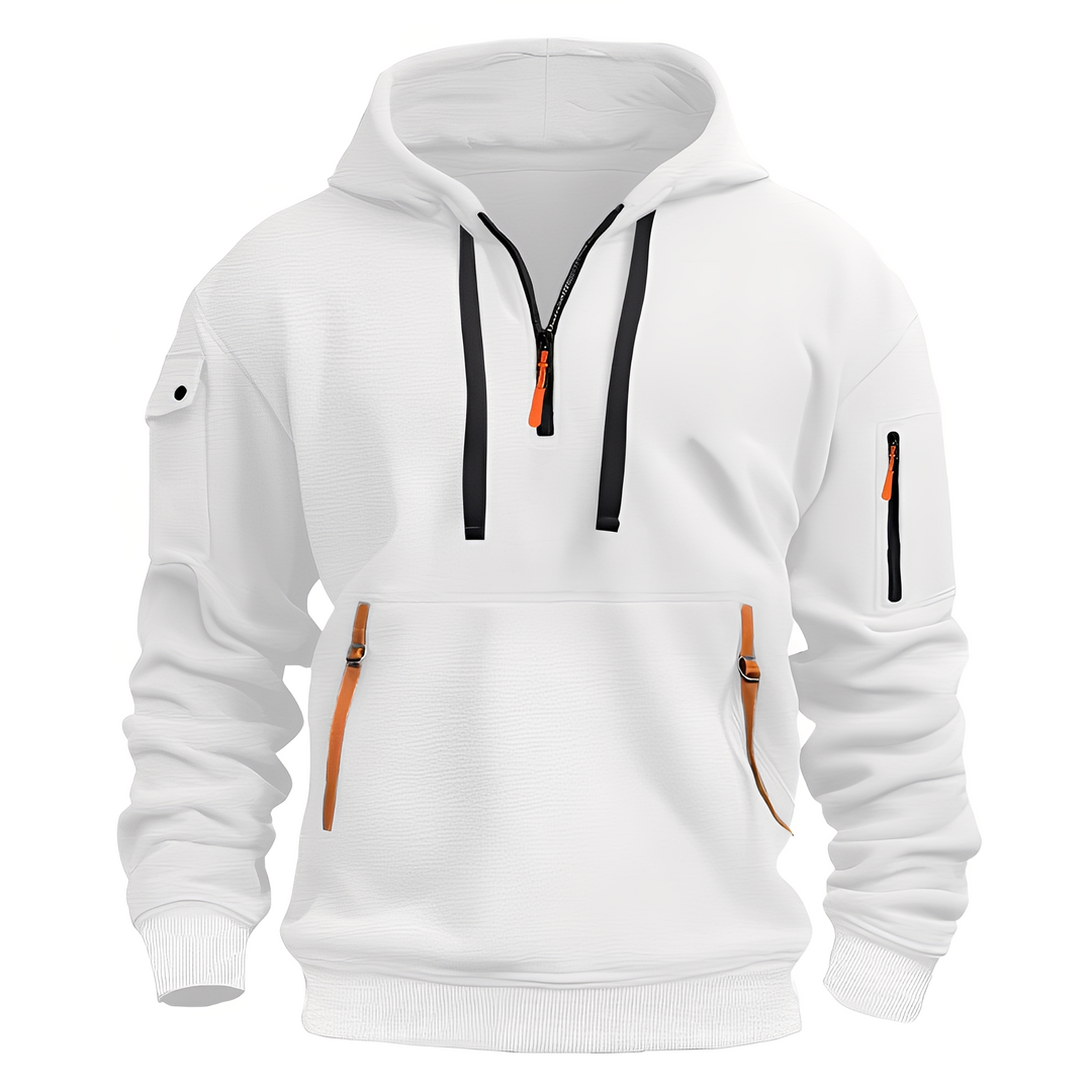 Drune | Locker Hoodie mit Halbzip für Männer