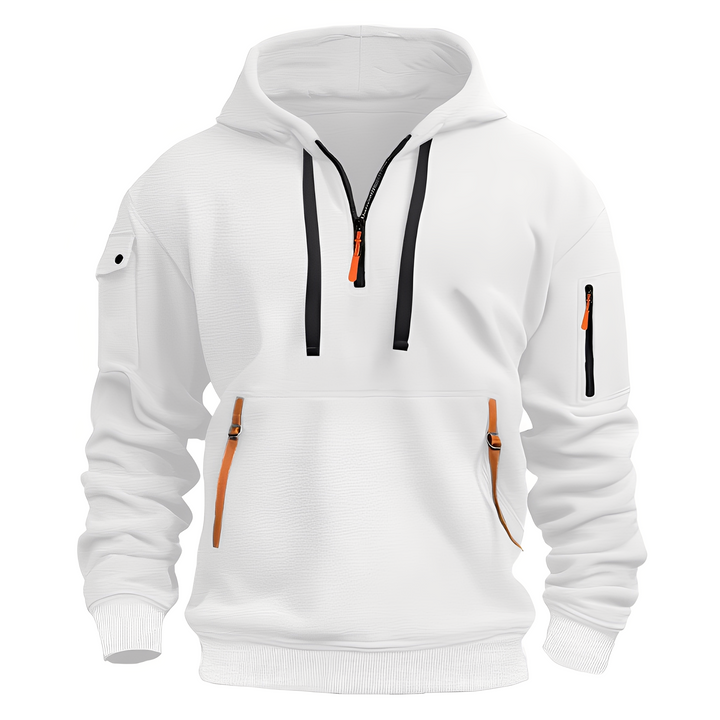 Drune | Locker Hoodie mit Halbzip für Männer