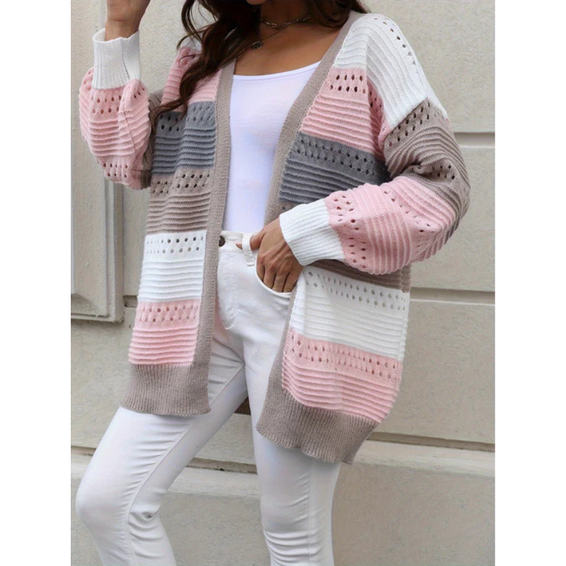 Drune | Cardigan - Gestreift & Lockere Passform