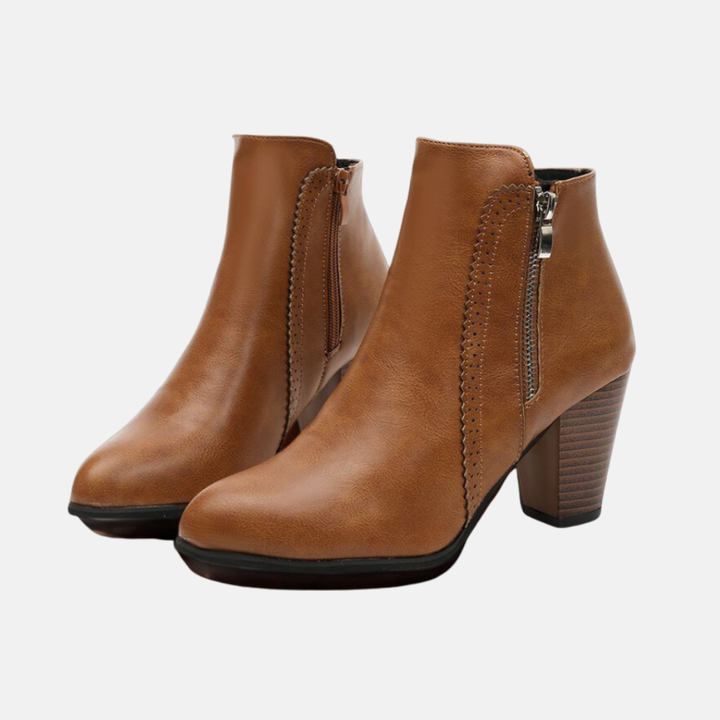 Drune | Stiefeletten - Kunstleder - Mandelform - Reißverschluss an der Innenseite
