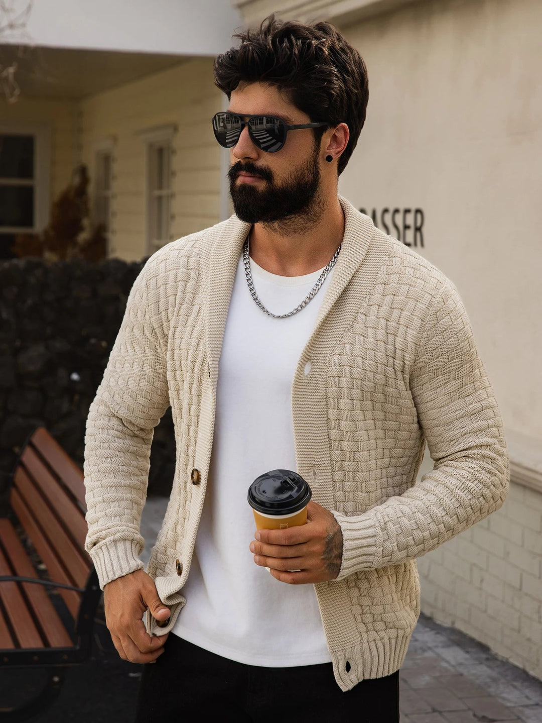 Drune | Korbmuster Cardigan