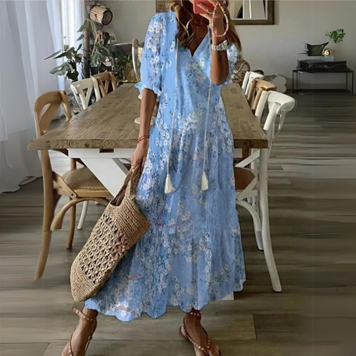 Drune | Maxi Kleid Mit Blumenmuster