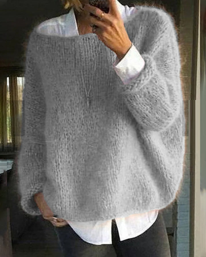 Drune | Pullover mit Farbdetail am Nacken