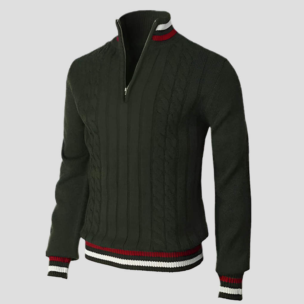 Drune | Stilvolle Reißverschluss-Strickjacke für Herren