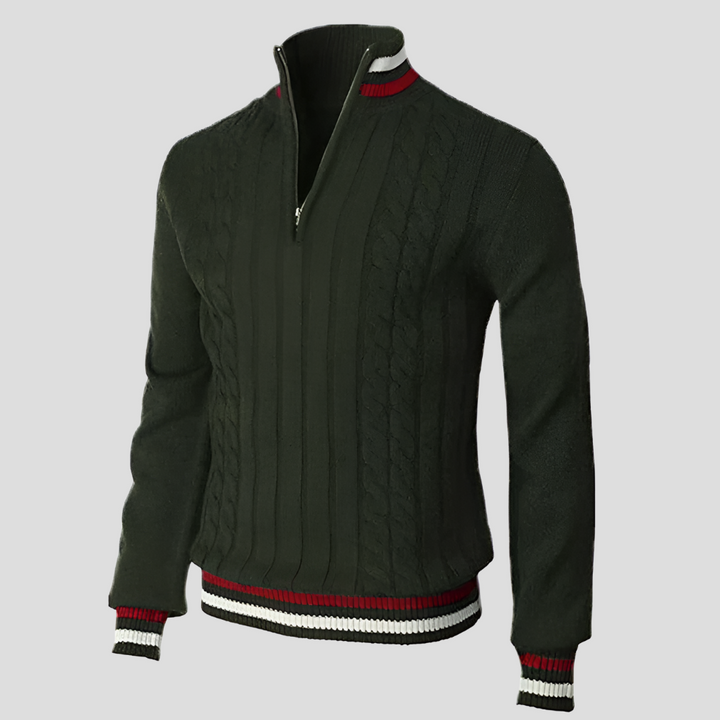 Drune | Stilvolle Reißverschluss-Strickjacke für Herren