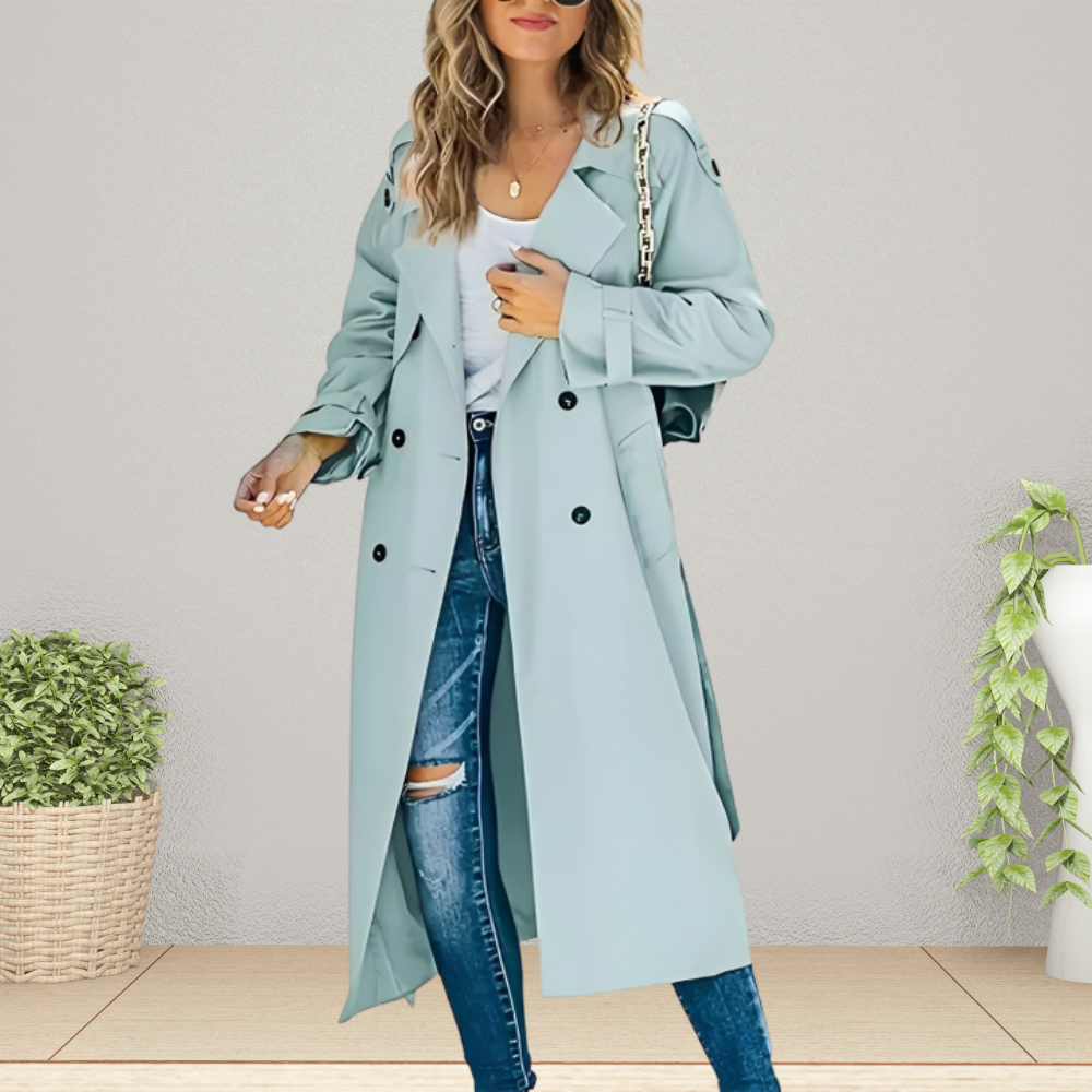 Drune | Stilvoller Langer Trenchcoat - Bequem & Warm