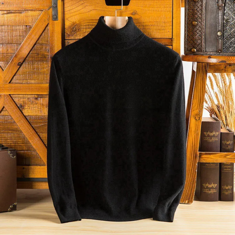 Drune | Herren Wollpullover Mit Rollkragen Und Schlankem Design