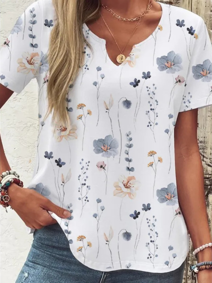 Drune | Florale Knopf-Bluse