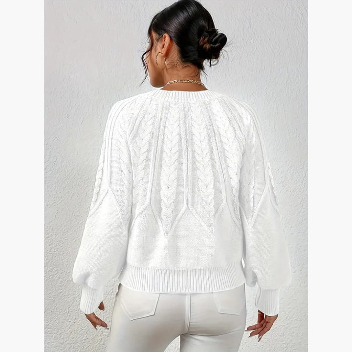 Drune | Klassischer Kabelstrickpullover für Damen