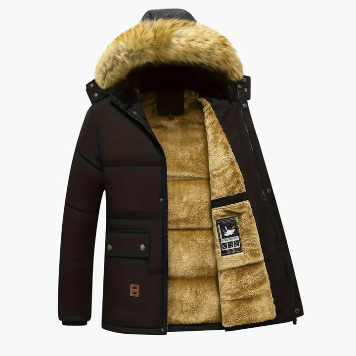 Drune | Fleece-Hoodie mit Reißverschluss für Herren