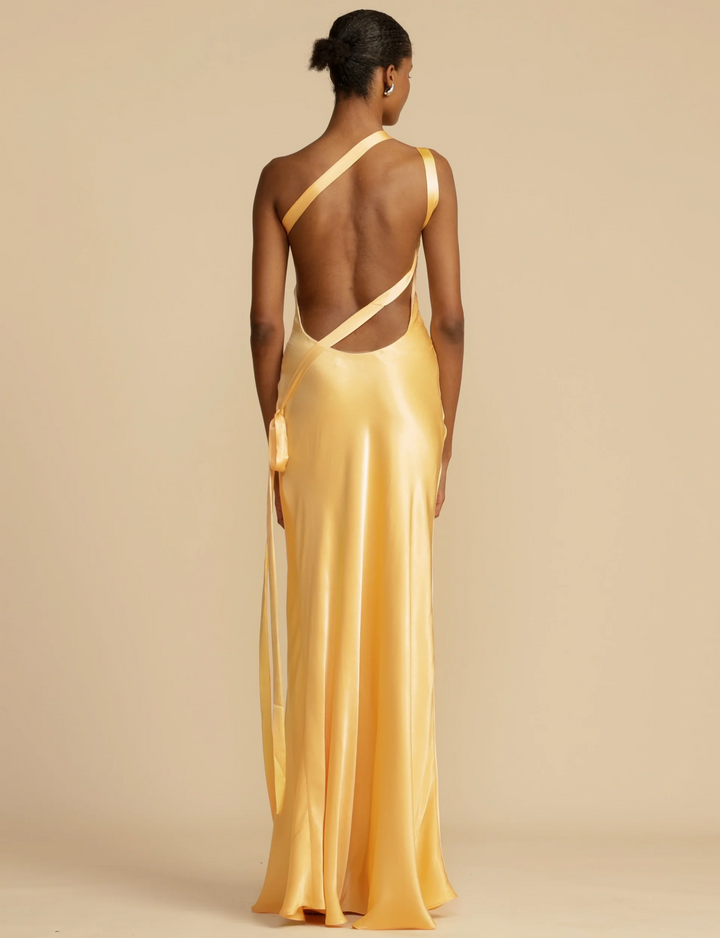 Drune | Satin Kleid - Luxus Glanz - Perfekt für Sommerveranstaltungen