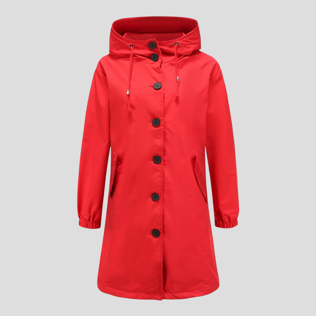 Drune | Wasserdichte Regenjacke mit Kapuze für Damen