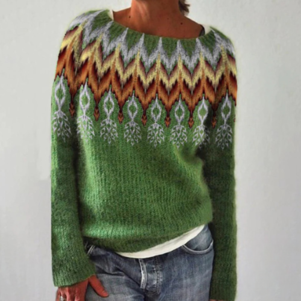 Drune | Warmer Herbstpullover mit Rundhalsausschnitt für Damen