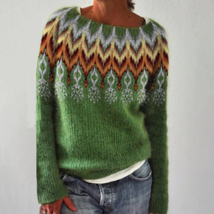 Drune | Warmer Herbstpullover mit Rundhalsausschnitt für Damen