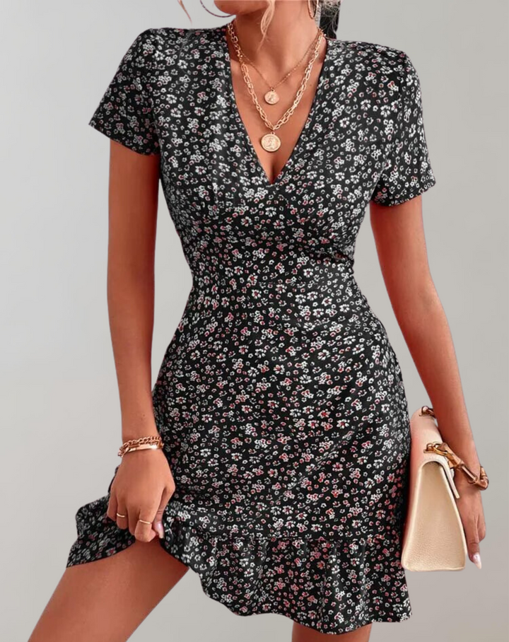 Drune - Sommer kurz Boho Kleid Frauen