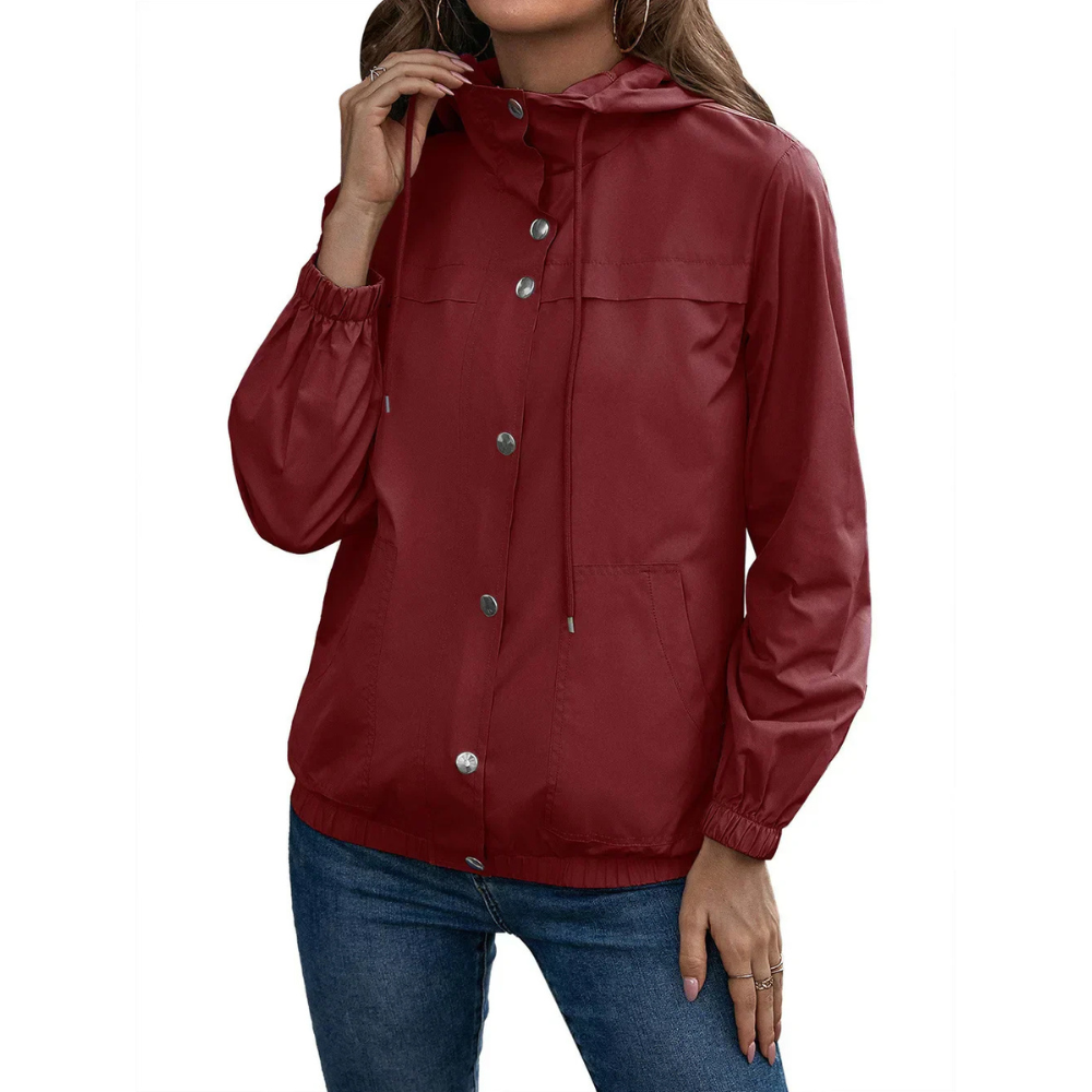 Drune | Regenjacke Damen - mit Kapuze