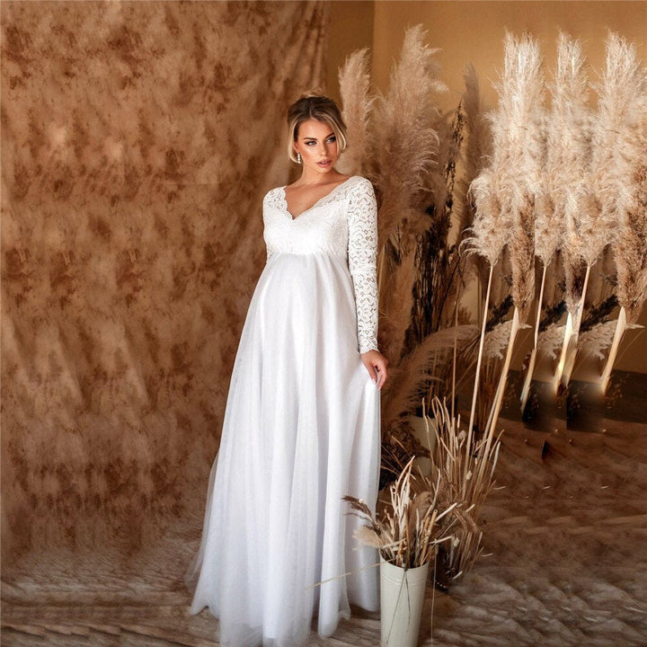 Elegantes Spitzen-Maxikleid für besondere Anlässe | Drune