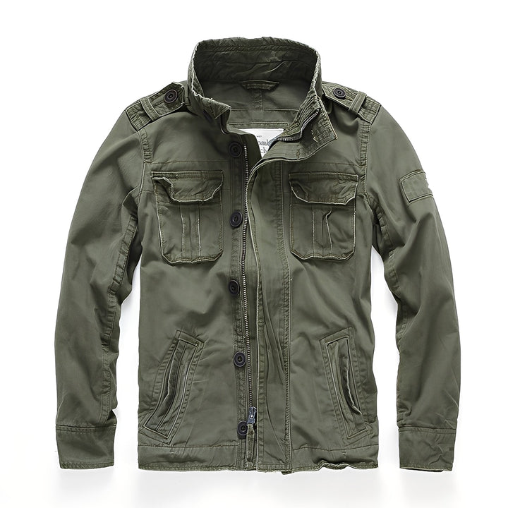 Drune | Klassische Denimjacke mit Taschen für Männer