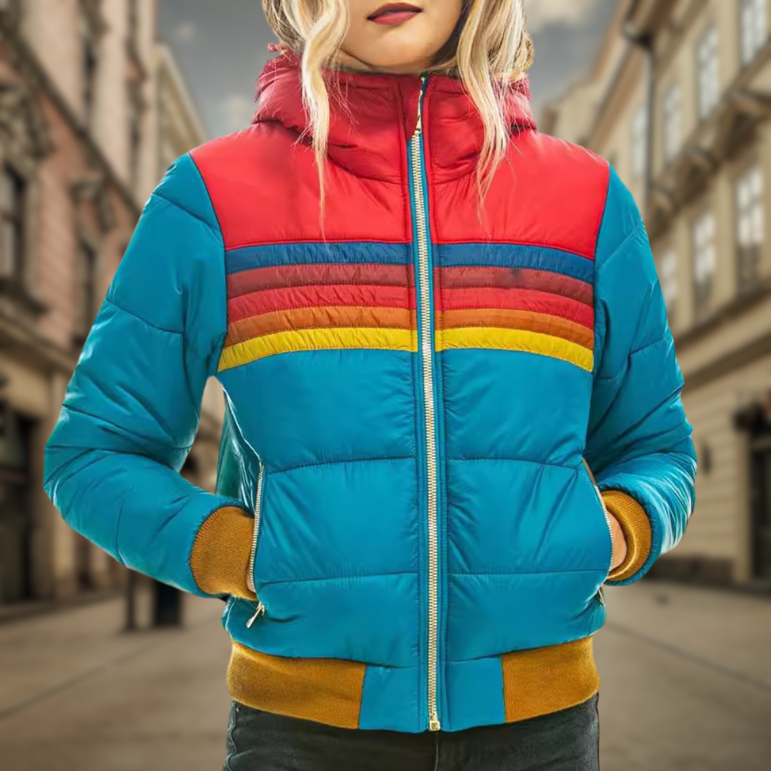 Drune | Stilvolle Herbst Retro Klassische Jacke für Frauen