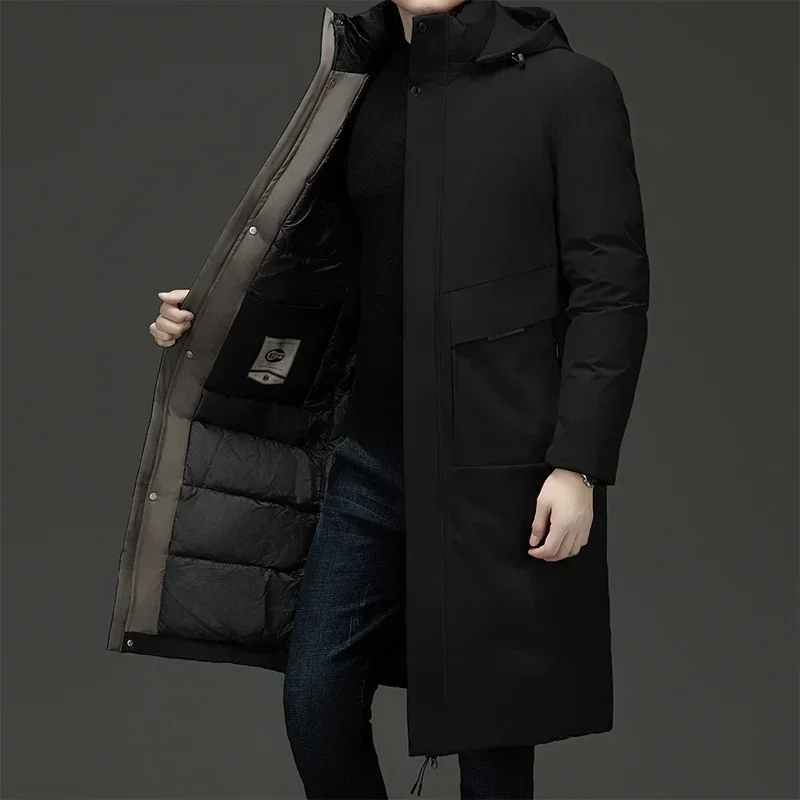 Drune | Herren Longline Parka - Mit Kapuze und isolierter Fütterung
