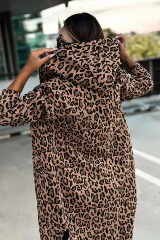 Drune | Trenchcoat mit Leopardenmuster