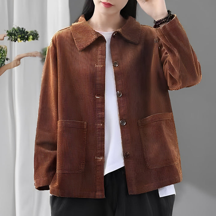 Drune | Freizeitcordjacke mit Taschen für Frauen
