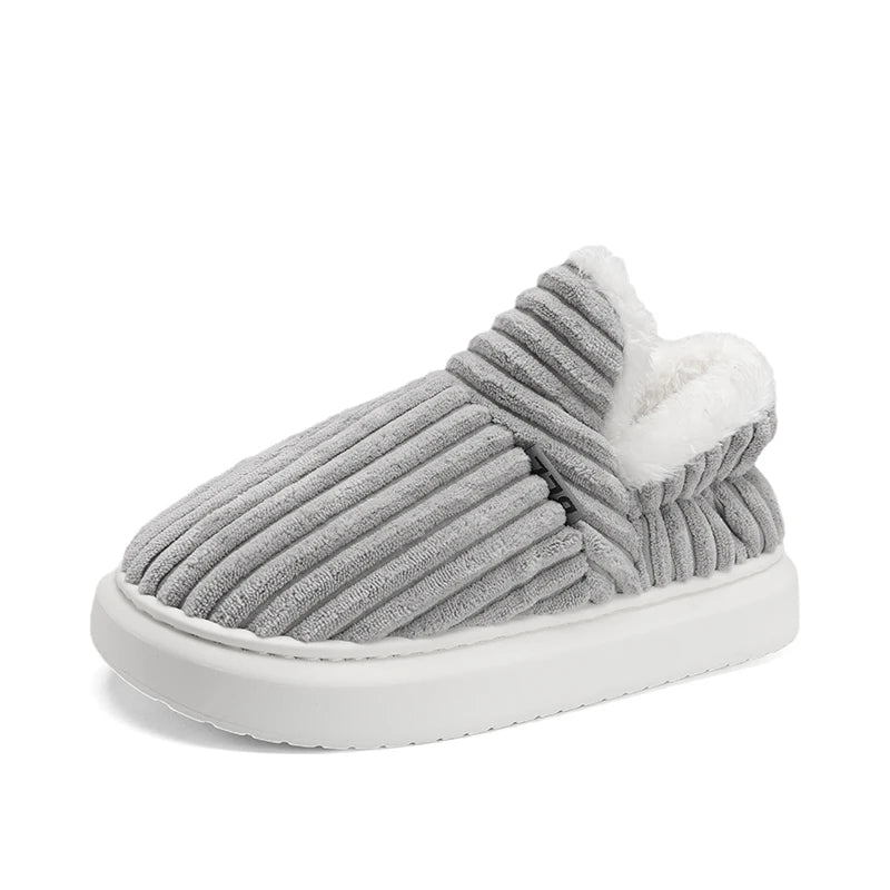 Drune | Slipper - Orthopädische Unterstützung - Flauschige Cozy Sohle - Weiche Velours-Optik