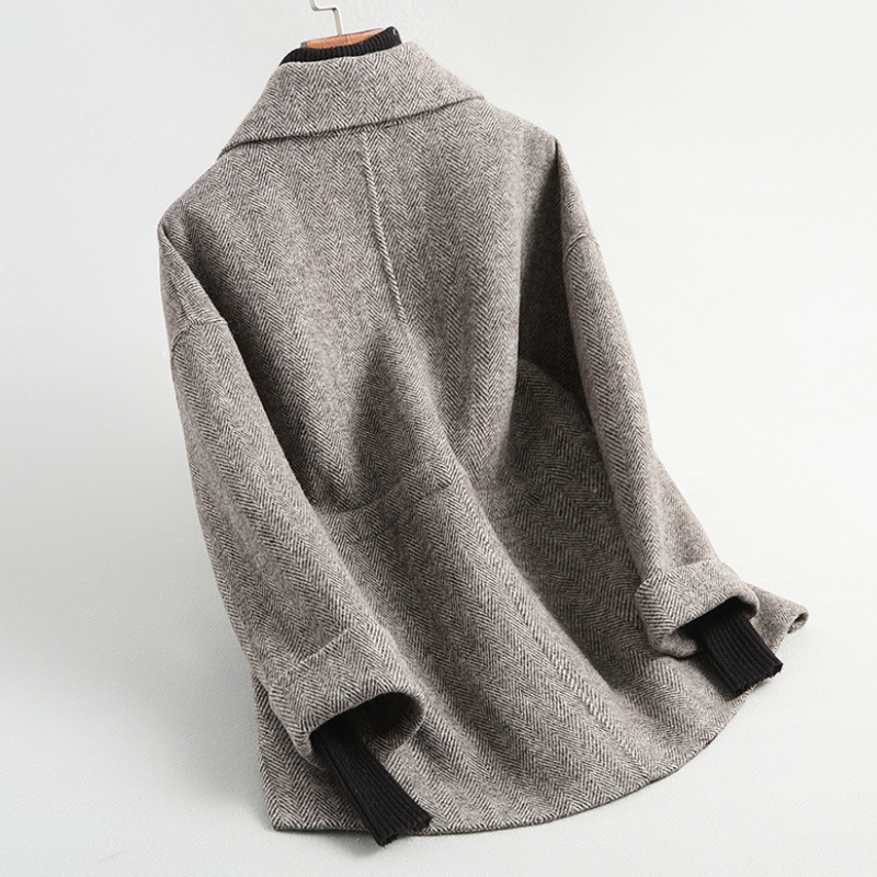 Drune | Grauer Strickcardigan zum Binden für einen eleganten Stil